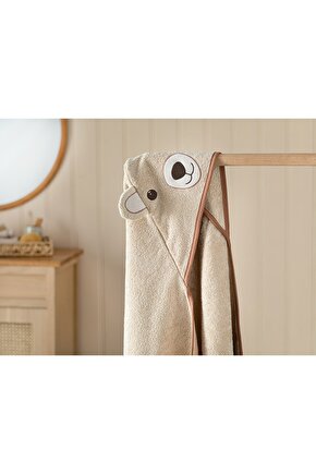 Bear Pamuk Bebe Havlu 75x75 Cm Kahve