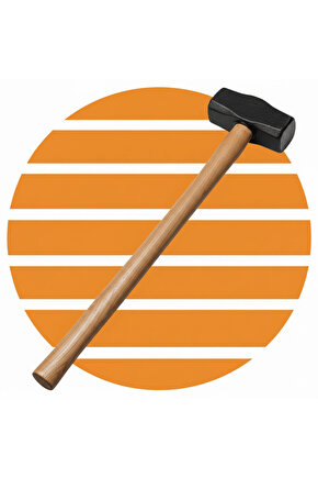 5kg Balyoz Başlığı Çelik Uçlu Yassı Çift Taraflı Kullanım Profesyonel Yıkım İnşaat Şantiye Sanayi