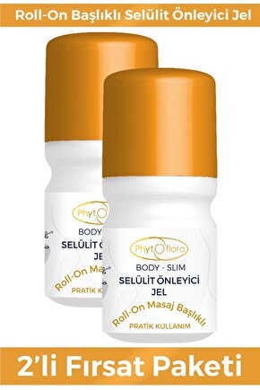 2 Adet Roll-on Masaj Başlıklı Selülit Ve Çatlak Jeli