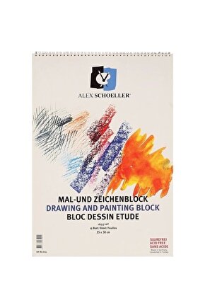 35x50cm 165gr 15yp Üstten Spiralli Resim Defteri  Alx.024