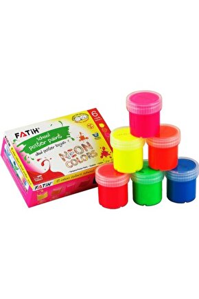 Guaj Boya Neon 6 Renk 25 ml 50430