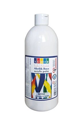 Akrilik Boya 500 ml Beyaz Sd1009-13