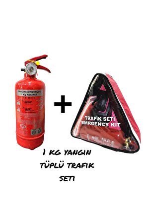 1kg Yangın Söndürücü Trafik Seti Tüvtürk Uyumlu