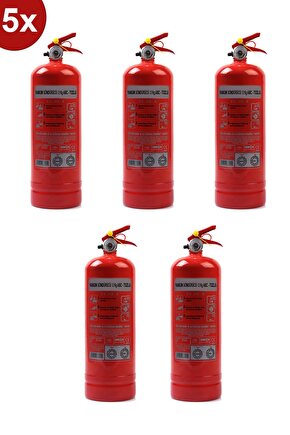 Yangın Tüpü Söndürücü 2kg 5 Li 4 Yıl Garantili 2022 Üretim 2026 Tekrar Dolum