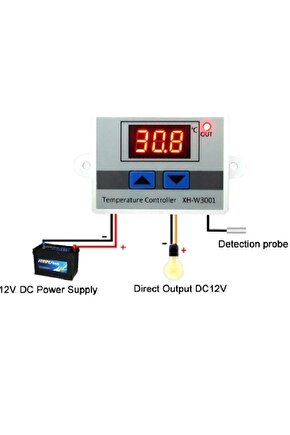 Xh-w3001 Ac 220v Dijital Termostat Kuluçka Pet Akvaryum Isıtıcı Soğutucu Kazan Dondurucu Buzdolabı