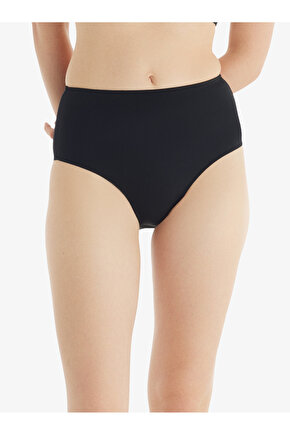 Kadın Yüksek Bel Bikini Altı 10730 - Siyah