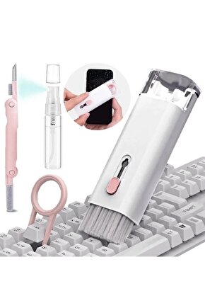 7 In 1 Çok Fonksiyonlu Ekran, Bilgisayar, Laptop, Klavye, Telefon, Airpod Araç içi Temizleyici Kit