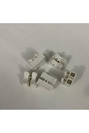 Mandallı Vidasız Klemens - Basmalı Tip - 2 Pin 5 Li Paket