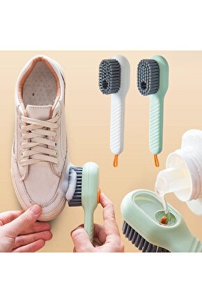 Spor Ayakkabı Fırçası Deterjan Hazneli Ayakkabı Bot Kundura Temizleme Yıkama Fırçası