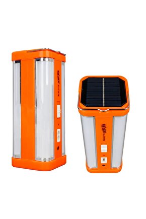 Pratik Güneş Enerjisi ile Şarj Olan Elektrik Şarjlı Ledli Işıldak Fener KPF660123