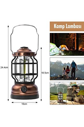 3xAA Pil ile Çalışan Çok Amaçlı Kamp Lambası – El Feneri ve Fener Fonksiyonlu