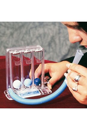 Triflo Solunum Egzersiz Cihazı 3 Üfleme Topu- Solunumnefes Egzersiz Aleti