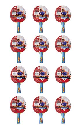 12 Adet Cyclone Masa Tenisi Raketi