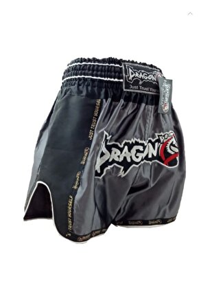 MT3075 Retro NEO Muaythai Şortu Muay Thai Şort Antrasit