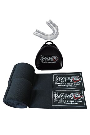 Boks Bandajı Elastik Bandaj (çift) Ve Dişlik 2li Set