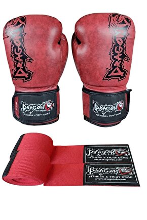 30127-p Distrito Boks ,muay Thai Eldiveni Ve Bandaj 2li Set