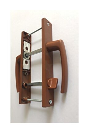 Dekoratif Pilastik Doğrama Wc Kolu Kahverengi - Kapı Kolu