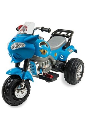 ALIS TOYS 404 AKULU TURBO GO-WAY 12 VOLT MP3 MOTOSIKLET MAVI 12 VOLT