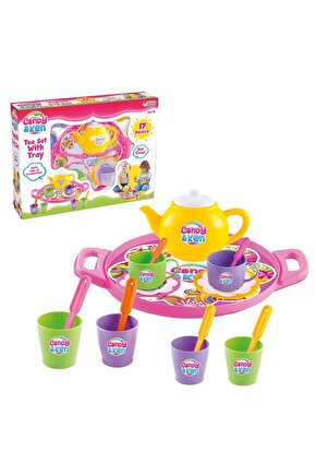 Candy & Ken Tepsili Çay Seti - Mutfak Setleri - Ev Oyuncak Setleri