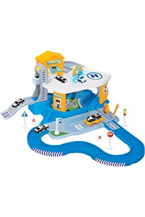 Fen Toys 2 Katlı Polis Garaj Set Ve Mega Pist