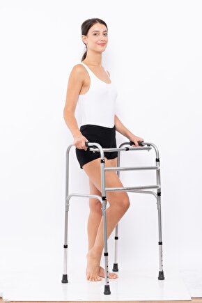 Wolker Demir Yürüteç Katlanılabilir Walker (YÜKSEK KALİTE) 19 Luk