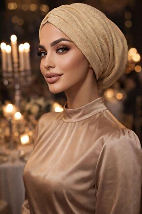 Bal Köpüğü Işıltılı Büzgülü Salaş Bone