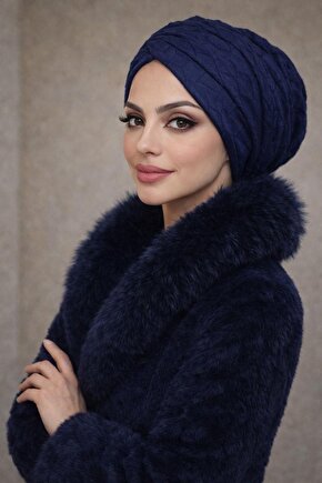 Lacivert Büzgülü Salaş Bone