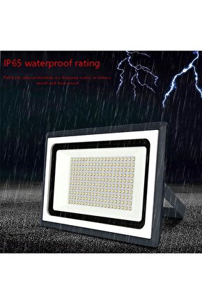 200 Watt, 16000 Lm Çok Kaliteli, 6500K Beyaz Işık, Elektrikle Çalışır İç - Dış Mekan Led Projektör