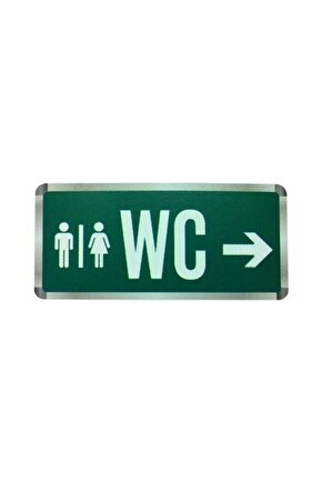 3 Watt LEDli WC Tuvalet Levhası, WC Yol Gösterici, Kesintide 2 Saat Şarjlı (Sağ - Sol Çift Yönlü)
