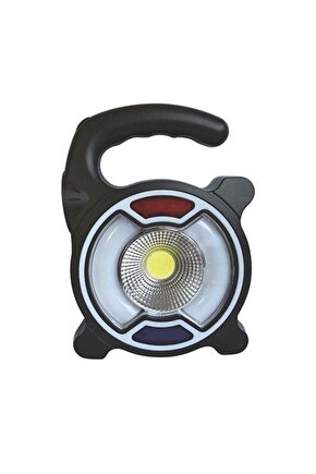 13 Watt, USB Şarjlı, Güneş Enerjili, Çok Fonksiyonlu, Mavi - Kırmızı Işık Çkar Modlu, Kamp Feneri