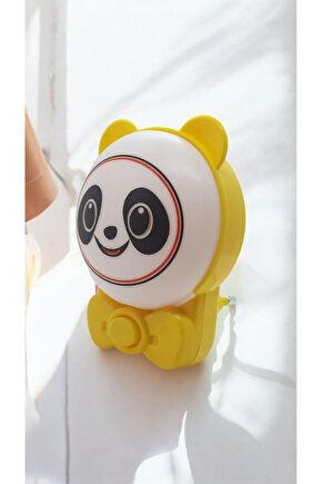 Sevimli Panda Bebek Çocuk Odası Gece Lambası, Prize Tak Çalıştır Anahtarlı, 2 Watt Beyaz Işık Ledli