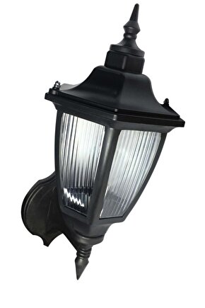 Altıgen Plastik Bahçe Duvar Feneri, E-27 Duylu, Şık ve Dayanıklı Aydınlatma