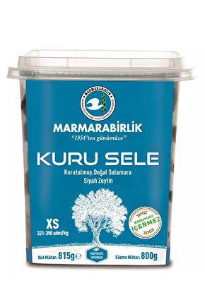 Siyah Zeytin Kuru Sele XS 800 Gr. Pet 321-350 (6LI)