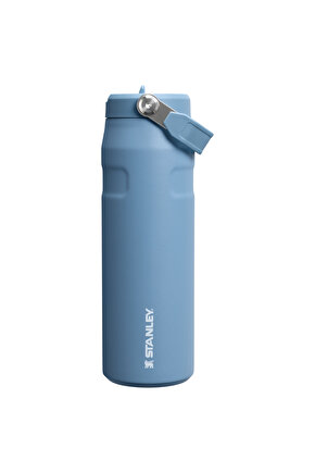 The IceFlow Flip Straw Pipetli Termos Bardak 0,70 LT  24 OZ - indigo