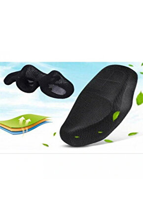 TEX 2066 Motosiklet Ve Scooter Siyah Fileli Maxi Ve Küçük Sele Kılıfı 2XL Beden