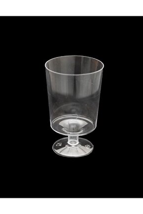 Plastik Akrilik Şarap Kadehi Mini 10 Adet - Şeffaf, Kristal, Sert