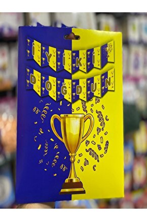 Sarı Lacivert Taraftar Banner