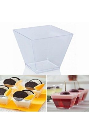 Sert Plastik Magnolya Bardak 20 Adet