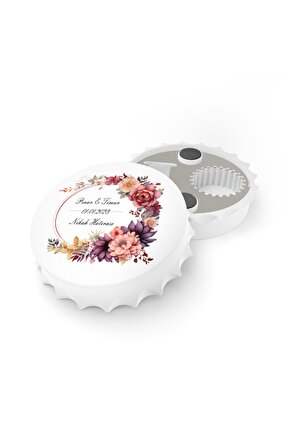 50 Adet Kapak Açacak Magnet Buzdolabı Süsü, Söz, Nişan, Kına, Nikah, Düğün Hatırası Promosyon 9