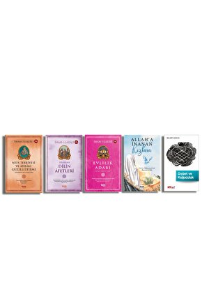 iMAM GAZALİ KİTAP SETİ (5 KİTAP) Nefs Terbiyesi-Evlilik Adabı-Dilin Afetleri-Gıybet ve Koğucuk