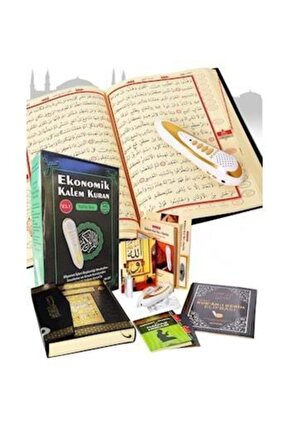 Cami Boy Kalemli Kuranı Kerim Seti Kutulu