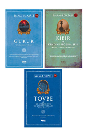 İmamı Gazali Seti Gurur-Kibir ve Kendini Beğenmişlik-Tövbe ve Günahlardan Kurtuluş Yolları 3lü Set