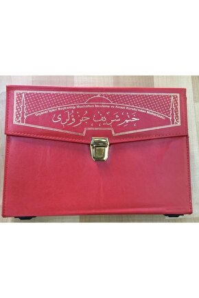 30 Cüz Kuran Hatim Cüzleri Seti, 17x24 Cm. Orta Boy, Çantalı Otuz Cüz Pembe