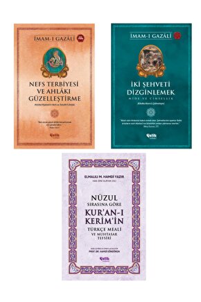 Nefs Terbiyesi-iki Şehveti Dizginlemek-nüzul Sırasına Göre Kuran-ı Keri?mi?n Türkçe Meali? 3lü Set