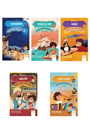 Gizemli Kitabın Kahramanları Serisi Katip Çelebi-harezmi-farabi-seydi Ali Reis-takiyüddin 5li Set