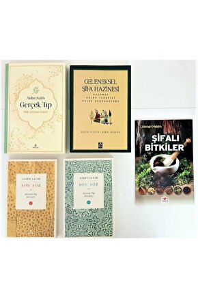 Gerçek Tıp Seti Aidin Salih 5 Kitap Set Geleneksel Şifa Hazinesi
