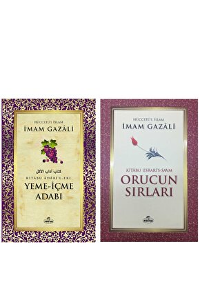 Imam Gazali Yeme-içme Adabı & Orucun Sırları 2 Kitap