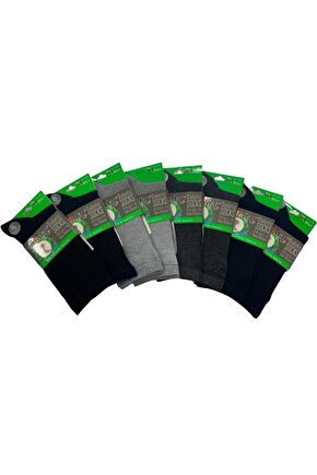 Orjinal  Paket Bambo Lastiksiz Dikişsiz Diyabet Çorap 8li