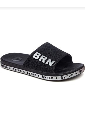 Unisex Siyah Ses Yapmaz Kaymaz Taban Terlik