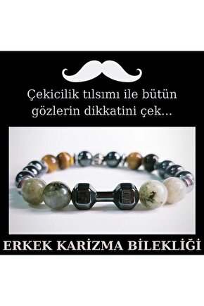 Doğaltaş Erkek Karizma Çekicilik Tılsım Bilekliği